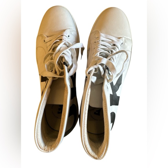 French Connection UK (FCUK) Triomphe Leather high top sneakers in white size 9 - Picture 8 of 9